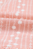 Embroidered Tassel Flounce Sleeve Babydoll Blouse