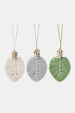 Leaf Macrame Pendant Necklace