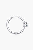 Carry Your Love 1 Carat Moissanite Platinum-Plated Earrings